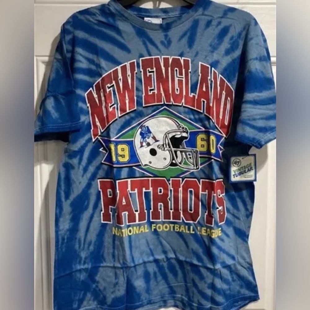 New England Pats Vintage Tie Dye Tee BRAND NEW WITH TAGS 47 Brand